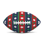 Scandinavian Christmas Pattern Print Rugby Ball