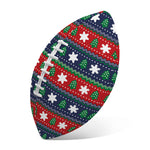 Scandinavian Christmas Pattern Print Rugby Ball