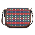 Scandinavian Christmas Pattern Print Saddle Bag