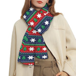 Scandinavian Christmas Pattern Print Scarf
