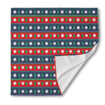 Scandinavian Christmas Pattern Print Silk Bandana