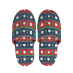 Scandinavian Christmas Pattern Print Slippers