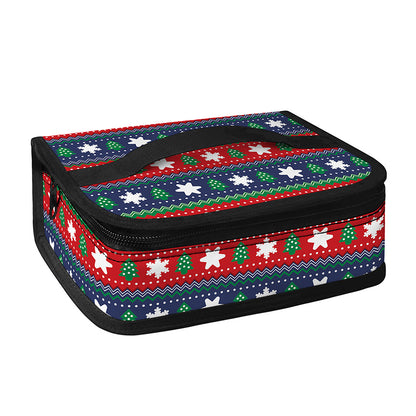 Scandinavian Christmas Pattern Print Small Lunch Bag