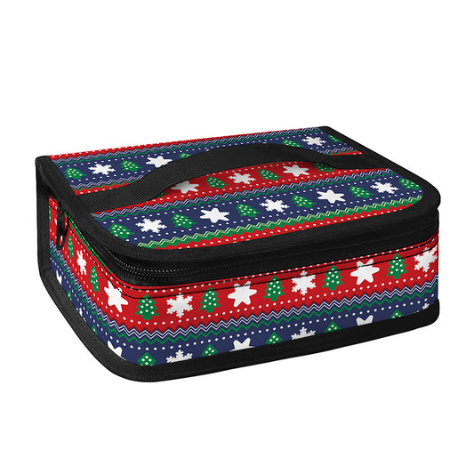 Scandinavian Christmas Pattern Print Small Lunch Bag