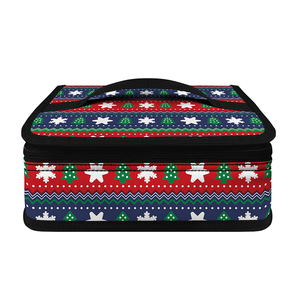 Scandinavian Christmas Pattern Print Small Lunch Bag