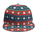 Scandinavian Christmas Pattern Print Snapback Cap