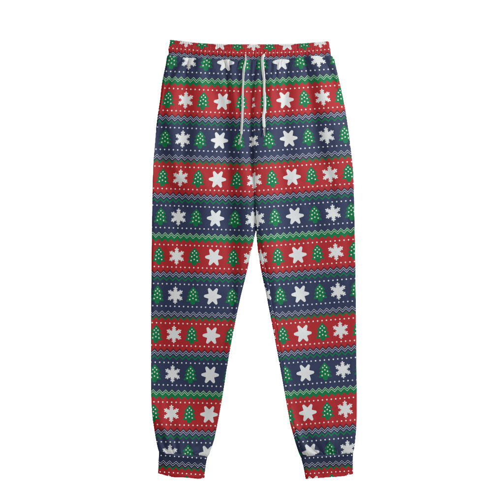 Scandinavian Christmas Pattern Print Sweatpants