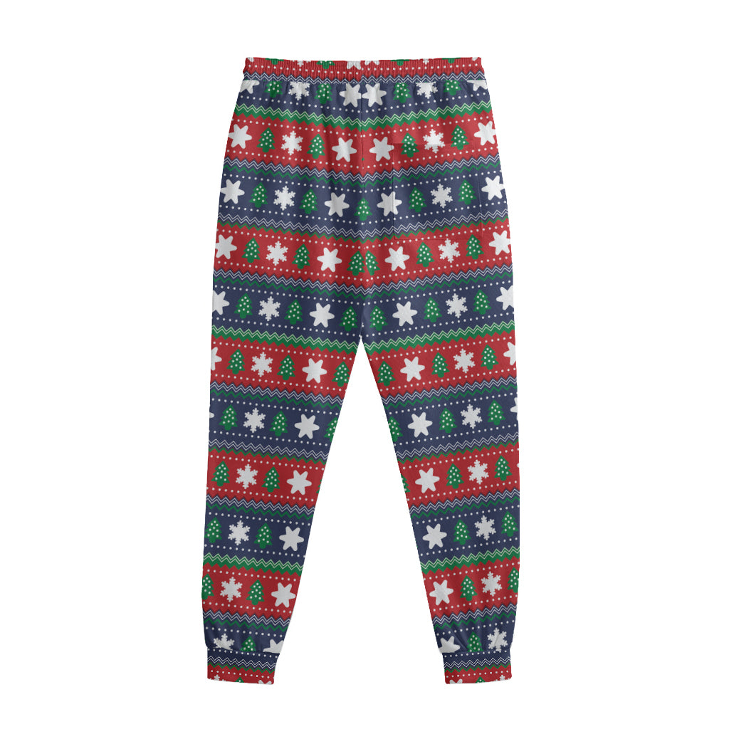 Scandinavian Christmas Pattern Print Sweatpants