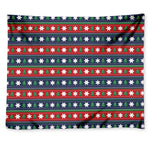 Scandinavian Christmas Pattern Print Tapestry