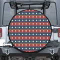 Scandinavian Christmas Pattern Print Tire Cover