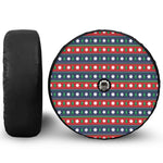 Scandinavian Christmas Pattern Print Tire Cover With Camera Hole