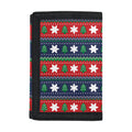 Scandinavian Christmas Pattern Print Trifold Wallet