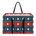 Scandinavian Christmas Pattern Print Utility Tote Bag