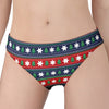 Scandinavian Christmas Pattern Print Women's Panties