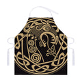Scandinavian Viking Dragon Print Adjustable Apron