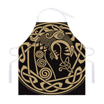 Scandinavian Viking Dragon Print Adjustable Apron