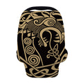 Scandinavian Viking Dragon Print Baby Seat Cover