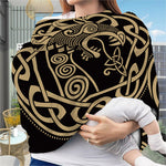 Scandinavian Viking Dragon Print Baby Seat Cover