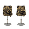 Scandinavian Viking Dragon Print Bar Stool Covers