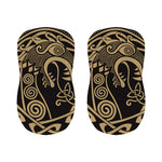 Scandinavian Viking Dragon Print Bar Stool Covers