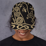 Scandinavian Viking Dragon Print Baseball Cap