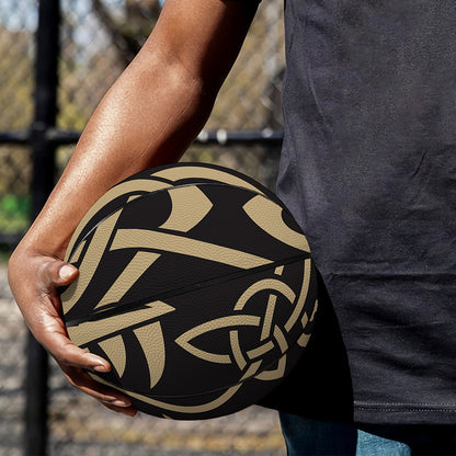 Scandinavian Viking Dragon Print Basketball