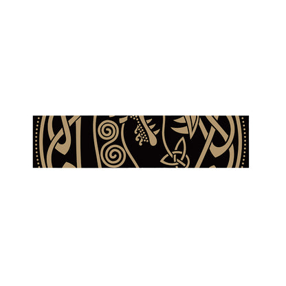 Scandinavian Viking Dragon Print Bed Runner