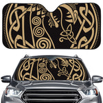 Scandinavian Viking Dragon Print Car Windshield Sun Shade