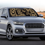 Scandinavian Viking Dragon Print Car Windshield Sun Shade