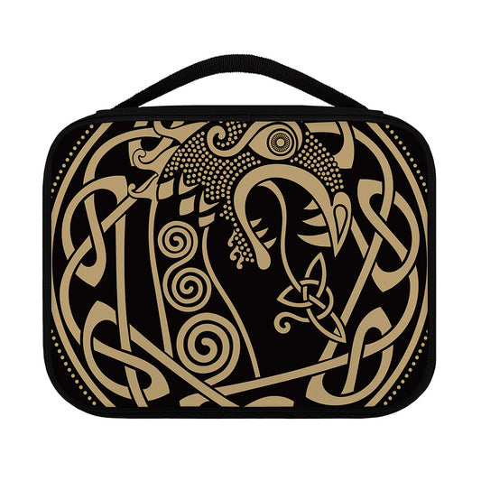Scandinavian Viking Dragon Print Classic Bible Case