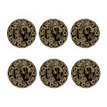 Scandinavian Viking Dragon Print Coaster Set