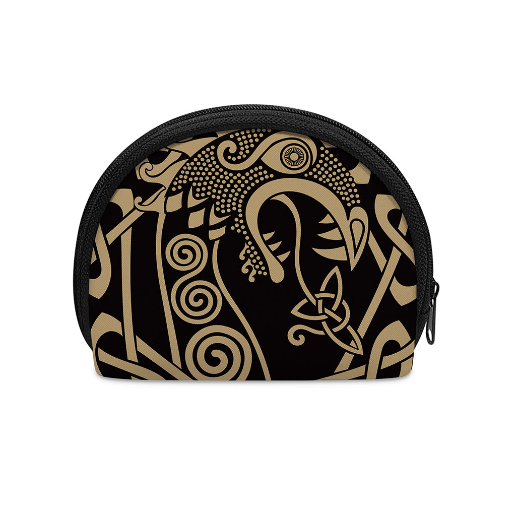 Scandinavian Viking Dragon Print Coin Purse