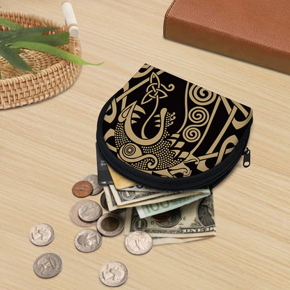 Scandinavian Viking Dragon Print Coin Purse