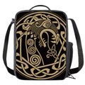 Scandinavian Viking Dragon Print Crossbody Lunch Bag