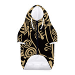 Scandinavian Viking Dragon Print Dog Zip Up Hoodie