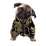 Scandinavian Viking Dragon Print Dog Zip Up Jacket