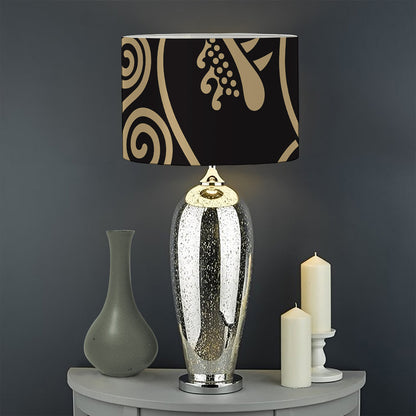 Scandinavian Viking Dragon Print Drum Lamp Shade