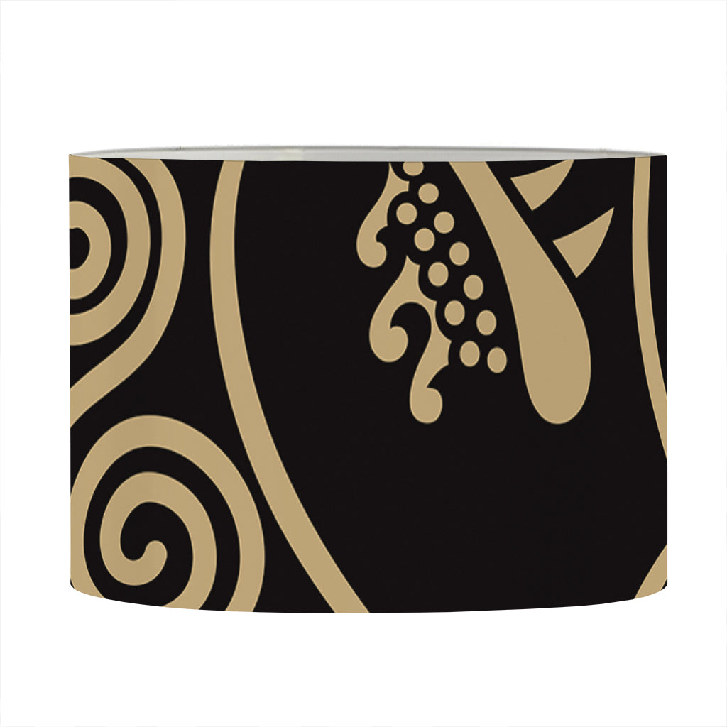 Scandinavian Viking Dragon Print Drum Lamp Shade