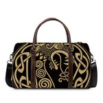 Scandinavian Viking Dragon Print Duffle Bag