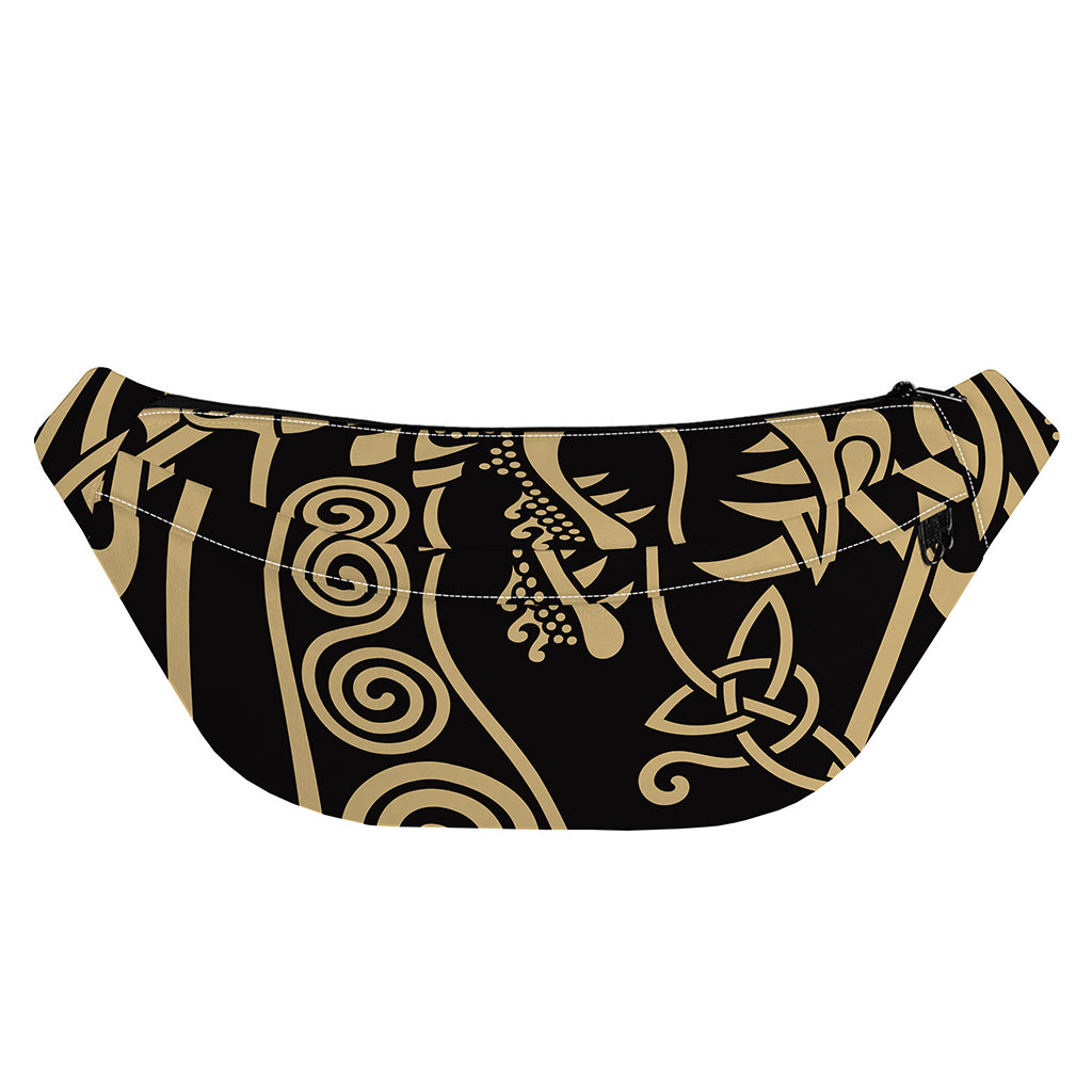 Scandinavian Viking Dragon Print Fanny Pack