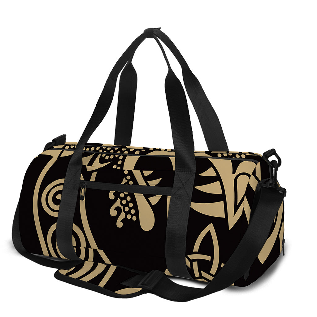 Scandinavian Viking Dragon Print Gym Bag