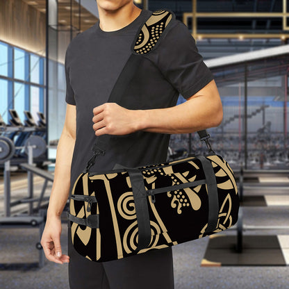 Scandinavian Viking Dragon Print Gym Bag
