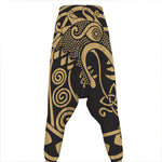 Scandinavian Viking Dragon Print Hammer Pants