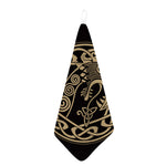 Scandinavian Viking Dragon Print Hand Towel