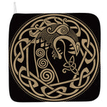 Scandinavian Viking Dragon Print Hand Towel