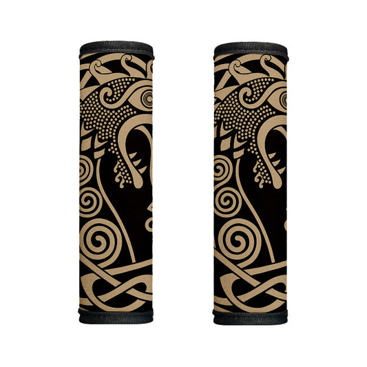 Scandinavian Viking Dragon Print Handle Covers