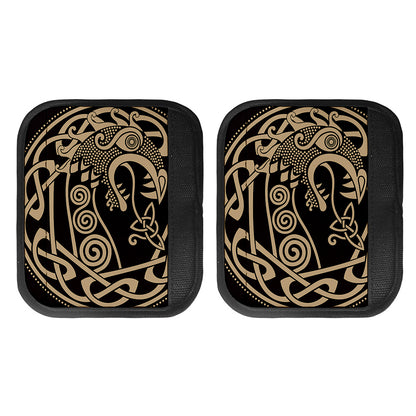 Scandinavian Viking Dragon Print Handle Covers
