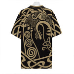 Scandinavian Viking Dragon Print Hawaiian Shirt