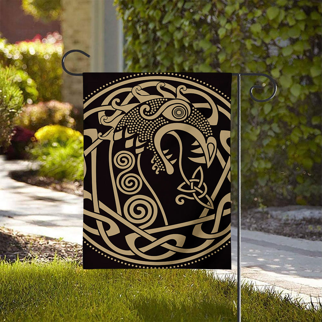 Scandinavian Viking Dragon Print House Flag