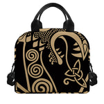 Scandinavian Viking Dragon Print Insulated Lunch Bag